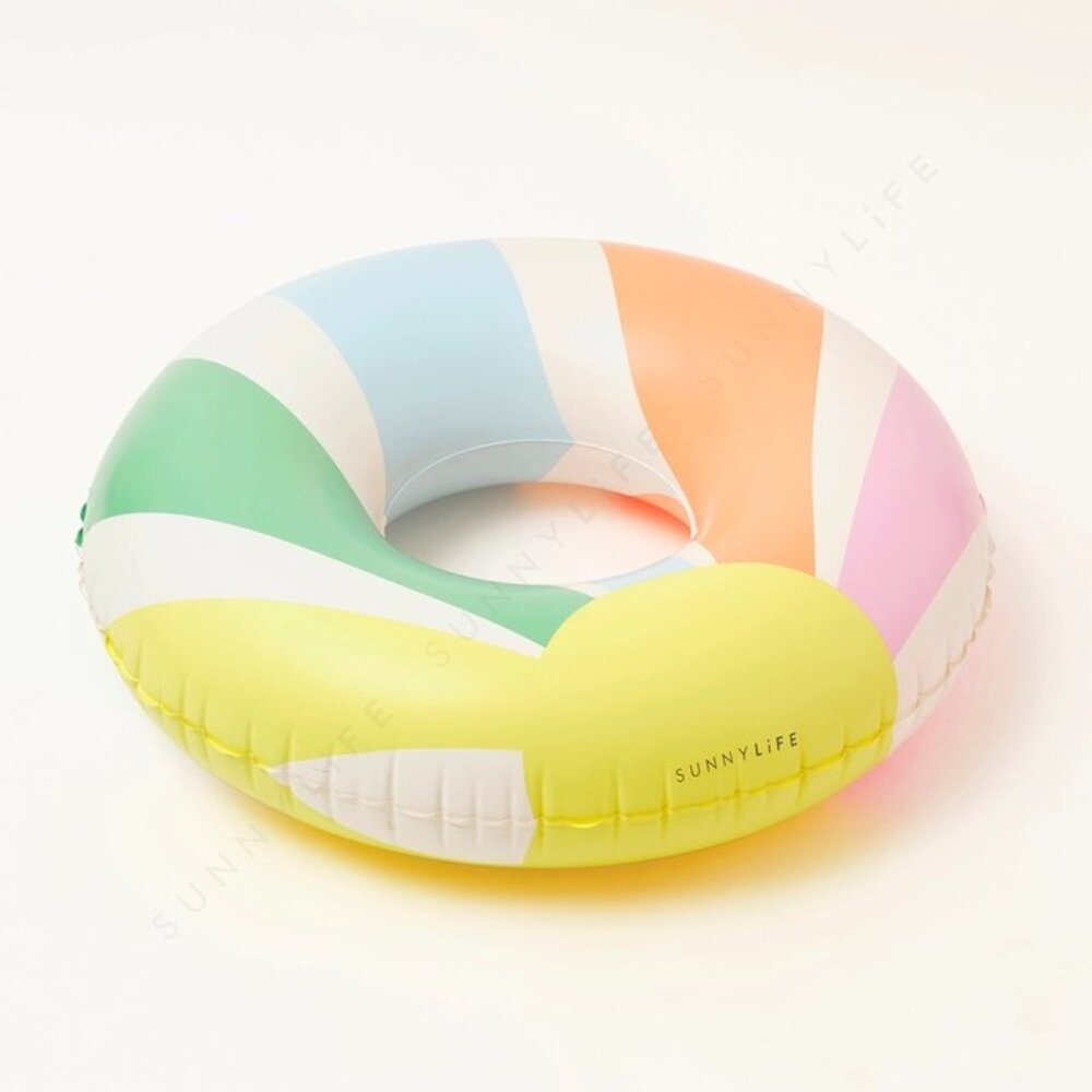 NIB SunnyLife Inflatable Pool Tube Float- Pastel Sunshine